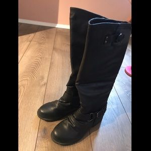 Black Below Knee Boots